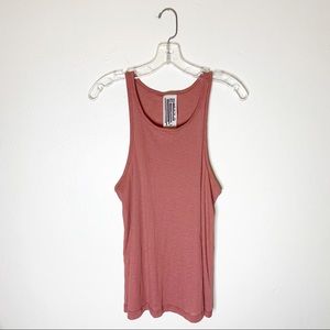 FREE PEOPLE Ribbed Racerback Tank Top